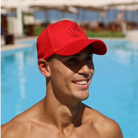 BURLEIGH MEN CAP - RED