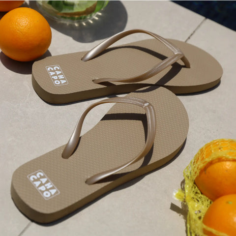 BYRON WOMEN FLIP FLOP - GOLD