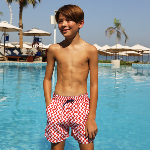 JACK BOARDSHORTS - SQUIGGLES RED