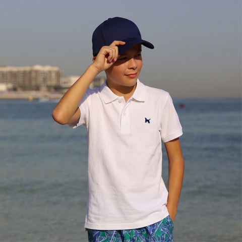 JAKE JNR POLO SHIRT - WHITE