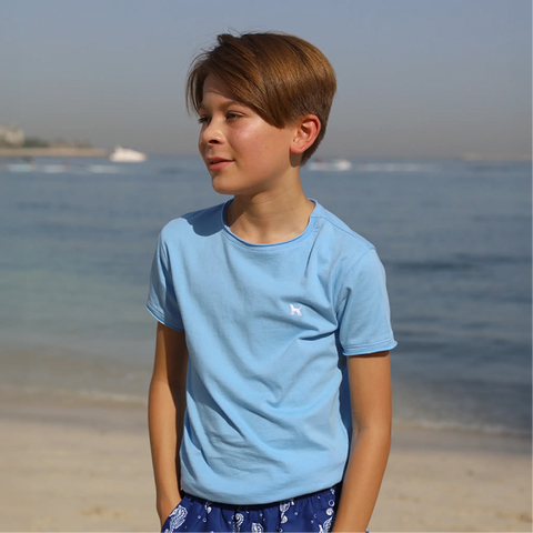 PETE JNR TEE - LIGHT BLUE