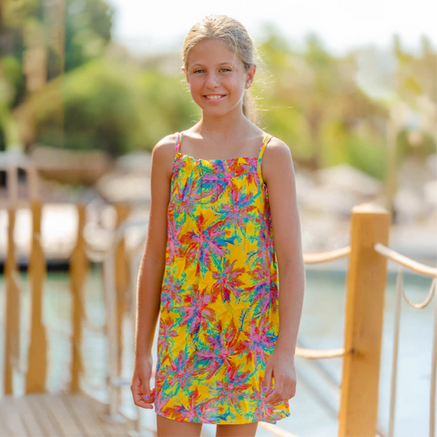 ROSIE DRESS - SUNSET TROPICANA
