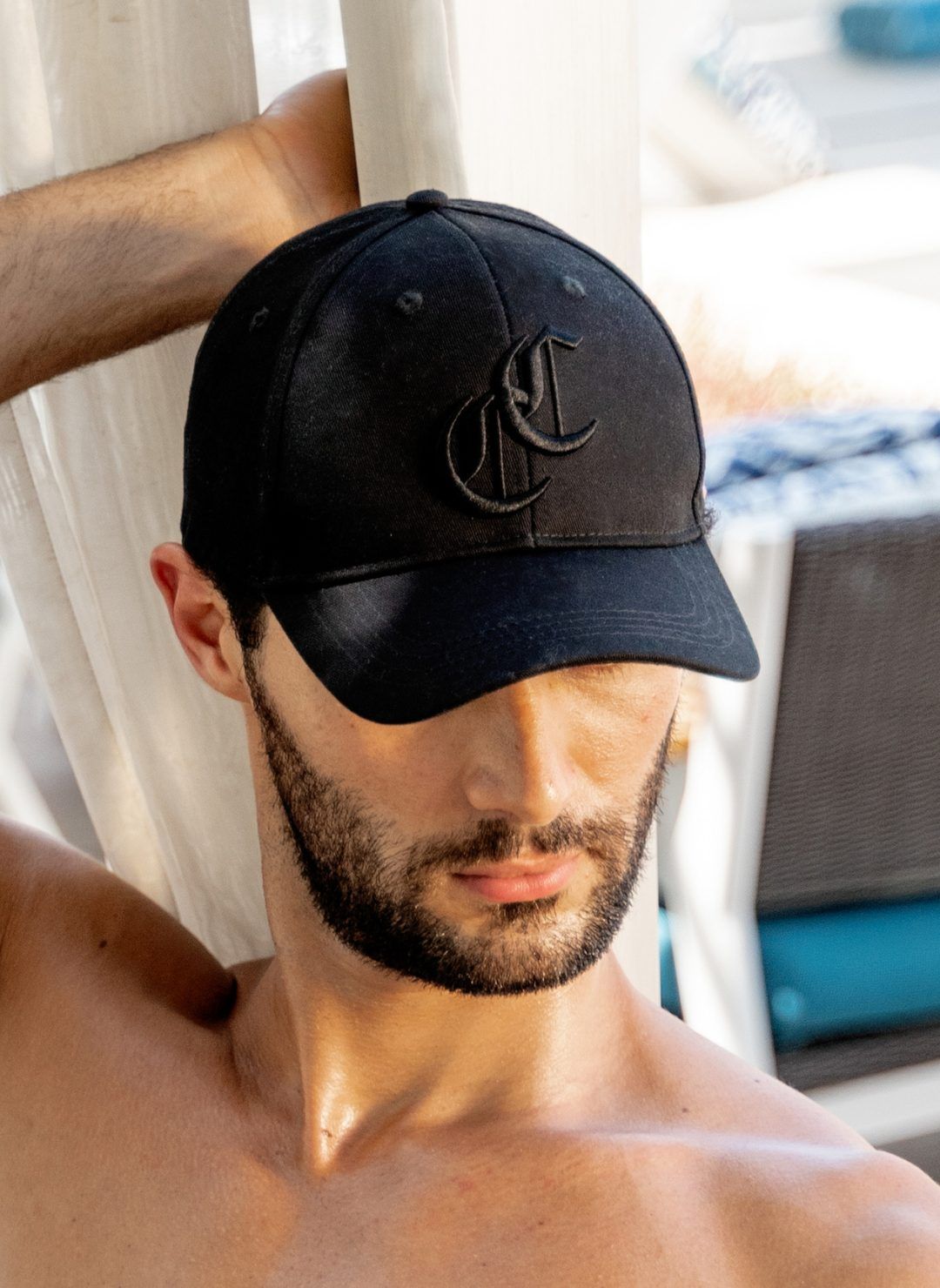 The Burleigh Cap is a classic black baseball cap style with logo embroidery. Part of the CAHA CAPO accessories range.