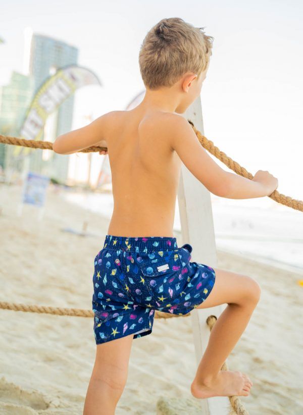 The Jack are essential CAHA CAPO boardshorts in Seashell Print. Part of the CAHA CAPO boy's swimwear collection.