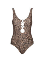 The Mel plunge neck One Piece swimsuit by CAHA CAPO is part of our women's swimwear collection, an essential glamazonia One Piece.