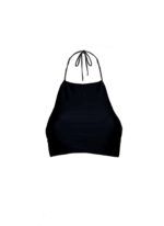 The Rebecca bikini top by CAHA CAPO is part of our women's swimwear collection, an essential black Underwire halter bikini top.