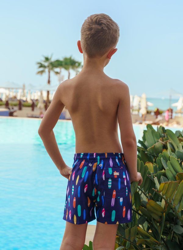 BOYS BOARD SHORTS | Caha Capo _ Luxury Swimwear