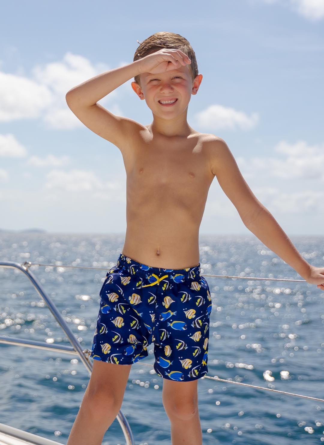 The Jack are essential CAHA CAPO boardshorts in Fish print. Part of the CAHA CAPO men's swimwear collection.