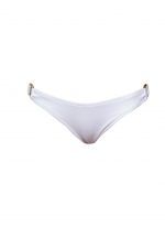 The Shara bikini bottom in white by CAHA CAPO is a supportive and stylish full coverage bikini bottom. Featuring CAHA CAPO trims